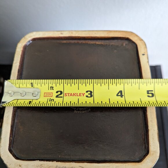 Pier One Imports Stoneware Canister Set Metal Megnet Scoops Textured - Picture 12 of 15